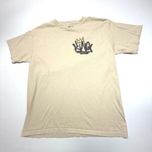 Popular‎ Poison "King / Brooklyn Notorious" Graphic Tee – Tan – Youth XL